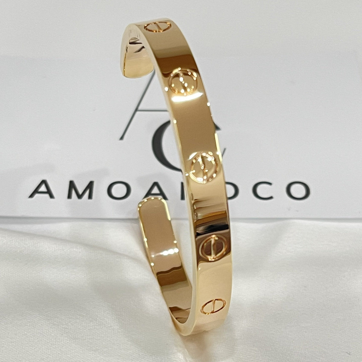 [Rani Jewelry] LOVE BRACELET 6.1MM OPEN CUFF