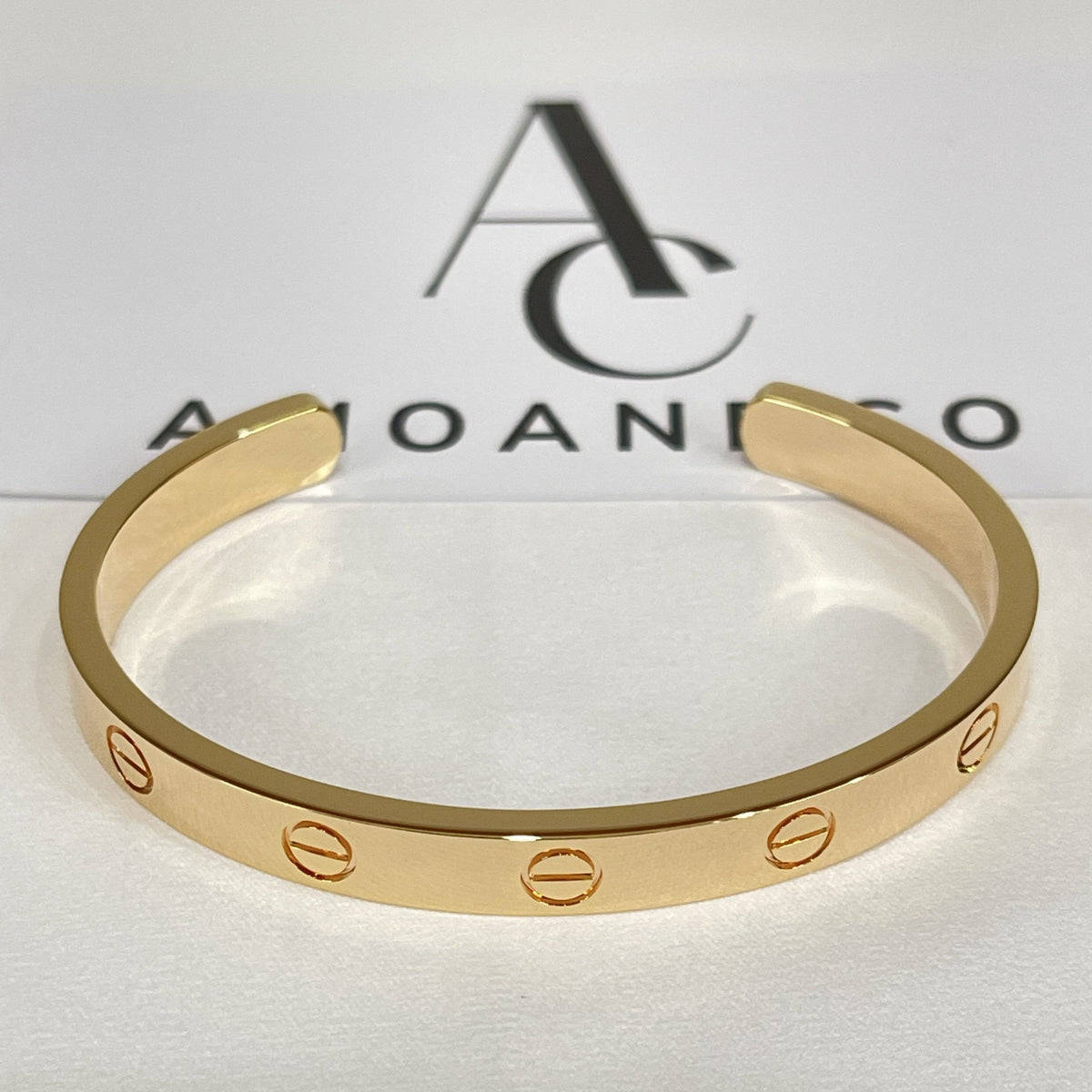 [Rani Jewelry] LOVE BRACELET 6.1MM OPEN CUFF