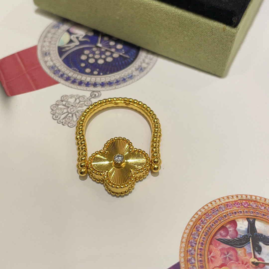 [Rani Jewelry]CLOVER RIVERSIBLE RING GOLD COLLECTION
