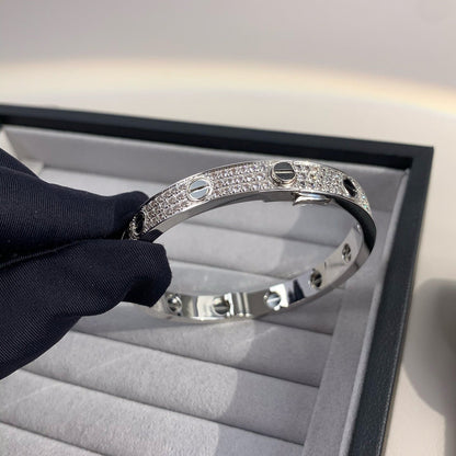 [Rani Jewelry] LOVE BRACELET 6.1MM DIAMOND-PAVED CERAMIC