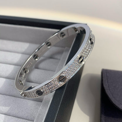 [Rani Jewelry] LOVE BRACELET 6.1MM DIAMOND-PAVED CERAMIC