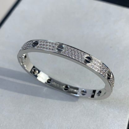 [Rani Jewelry] LOVE BRACELET 6.1MM DIAMOND-PAVED CERAMIC