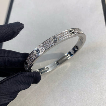 [Rani Jewelry] LOVE BRACELET 6.1MM DIAMOND-PAVED CERAMIC