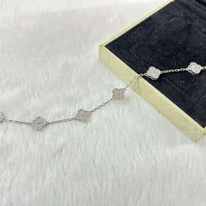 [Rani Jewelry]CLOVER 6 MOTIF DIAMOND BRACELET