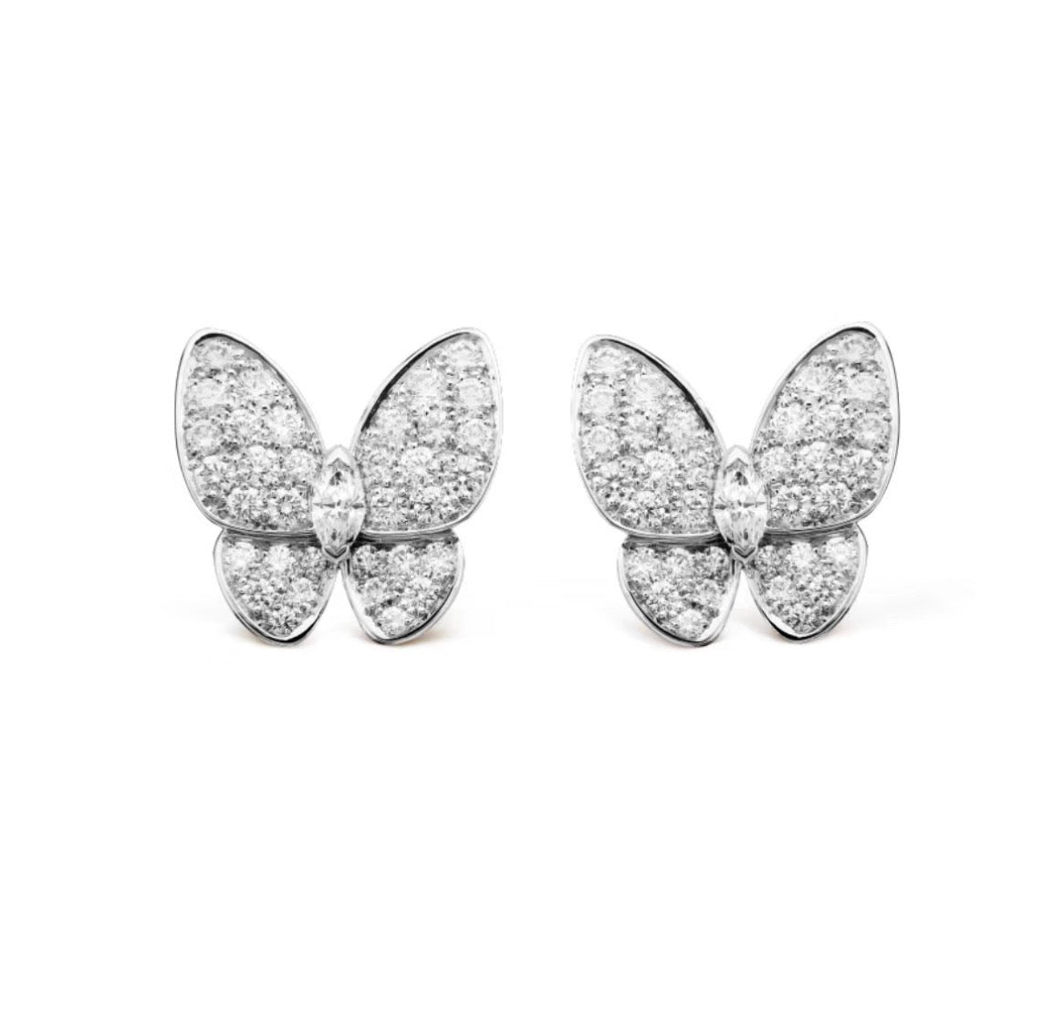 [Rani Jewelry]BUTTERFLY ALL DIAMOND EARRINGS