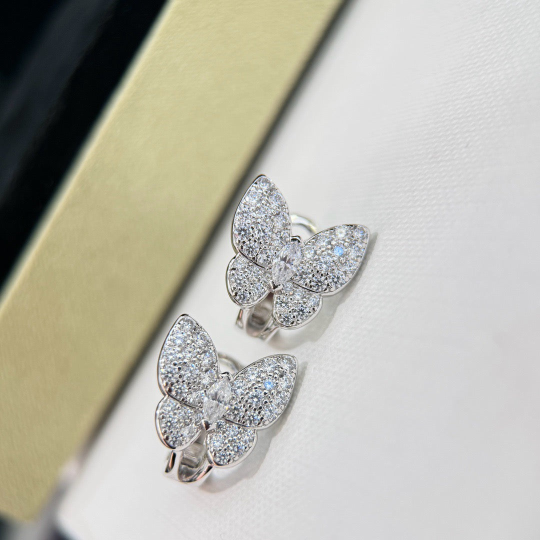 [Rani Jewelry]BUTTERFLY ALL DIAMOND EARRINGS