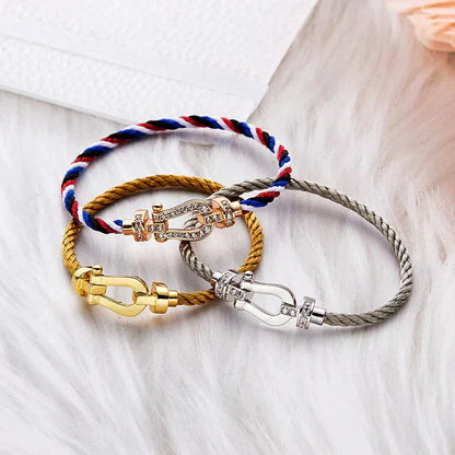 [Rani Jewelry]FORCE LARGE HORSESHOE NO DIAMOND BRACELET GOLD