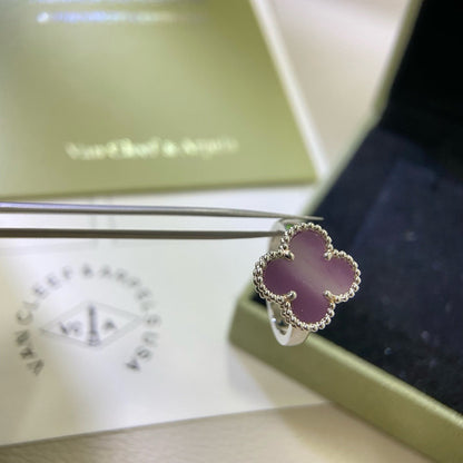 [Rani Jewelry]CLOVER  PURPLE VIOLET RING