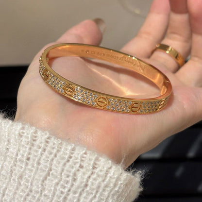 [Rani Jewelry] LOVE BRACELET 6.1MM DIAMOND-PAVED
