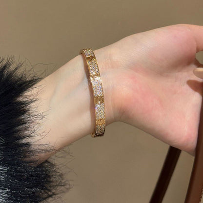 [Rani Jewelry] LOVE BRACELET 6.1MM DIAMOND-PAVED