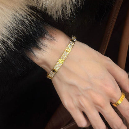 [Rani Jewelry] LOVE BRACELET 6.1MM DIAMOND-PAVED