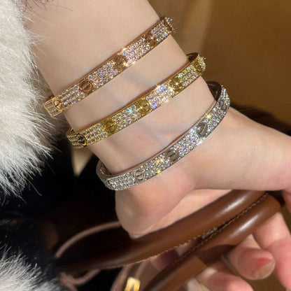 [Rani Jewelry] LOVE BRACELET 6.1MM DIAMOND-PAVED