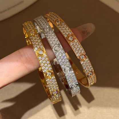 [Rani Jewelry] LOVE BRACELET 6.1MM DIAMOND-PAVED 10 BIG DIAMONDS