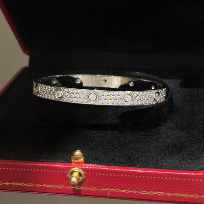 [Rani Jewelry] LOVE BRACELET 6.1MM DIAMOND-PAVED 10 BIG DIAMONDS