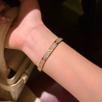 [Rani Jewelry] LOVE BRACELET 6.1MM DIAMOND-PAVED 10 BIG DIAMONDS