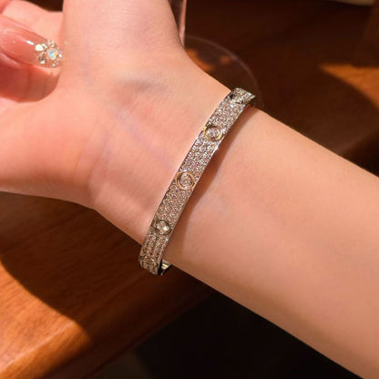 [Rani Jewelry] LOVE BRACELET 6.1MM DIAMOND-PAVED 10 BIG DIAMONDS