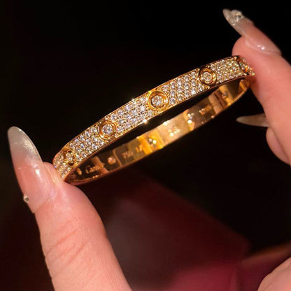 [Rani Jewelry] LOVE BRACELET 6.1MM DIAMOND-PAVED 10 BIG DIAMONDS