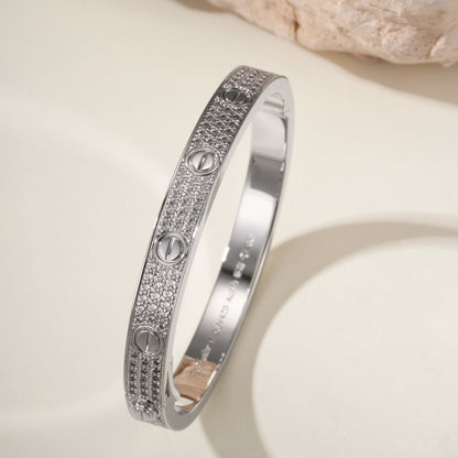 [Rani Jewelry] LOVE BRACELET 6.1MM DIAMOND-PAVED
