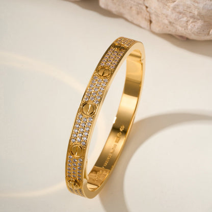 [Rani Jewelry] LOVE BRACELET 6.1MM DIAMOND-PAVED