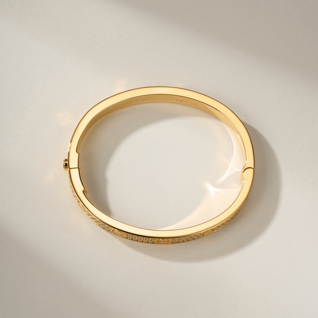 [Rani Jewelry] LOVE BRACELET 6.1MM DIAMOND-PAVED