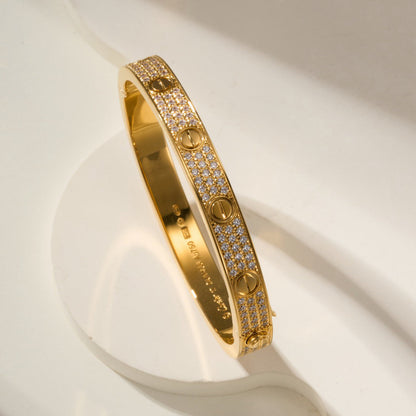 [Rani Jewelry] LOVE BRACELET 6.1MM DIAMOND-PAVED