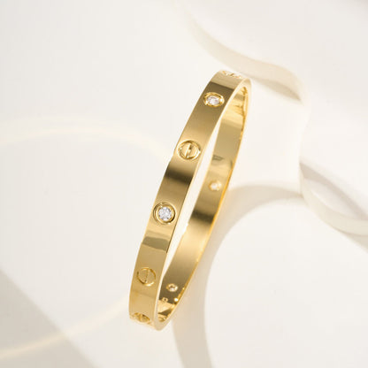 [Rani Jewelry] LOVE BRACELET 6.1MM 4 DIAMONDS