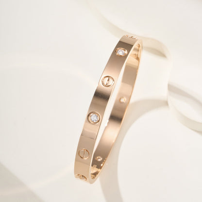 [Rani Jewelry] LOVE BRACELET 6.1MM 4 DIAMONDS