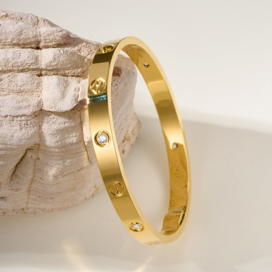 [Rani Jewelry] LOVE BRACELET 6.1MM 4 DIAMONDS