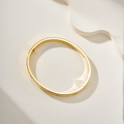 [Rani Jewelry] LOVE BRACELET 6.1MM 4 DIAMONDS