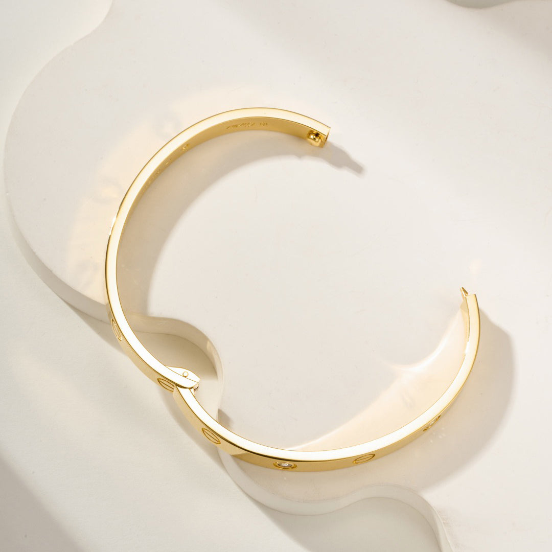 [Rani Jewelry] LOVE BRACELET 6.1MM 4 DIAMONDS