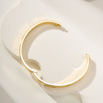 [Rani Jewelry] LOVE BRACELET 6.1MM 4 DIAMONDS
