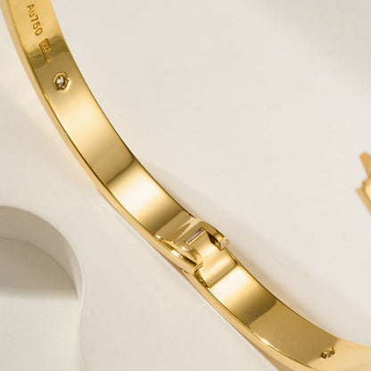 [Rani Jewelry] LOVE BRACELET 6.1MM 4 DIAMONDS