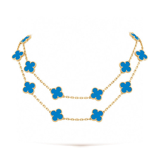 [Rani Jewelry]CLOVER 20 MOTIFS TURQUOISE GOLD