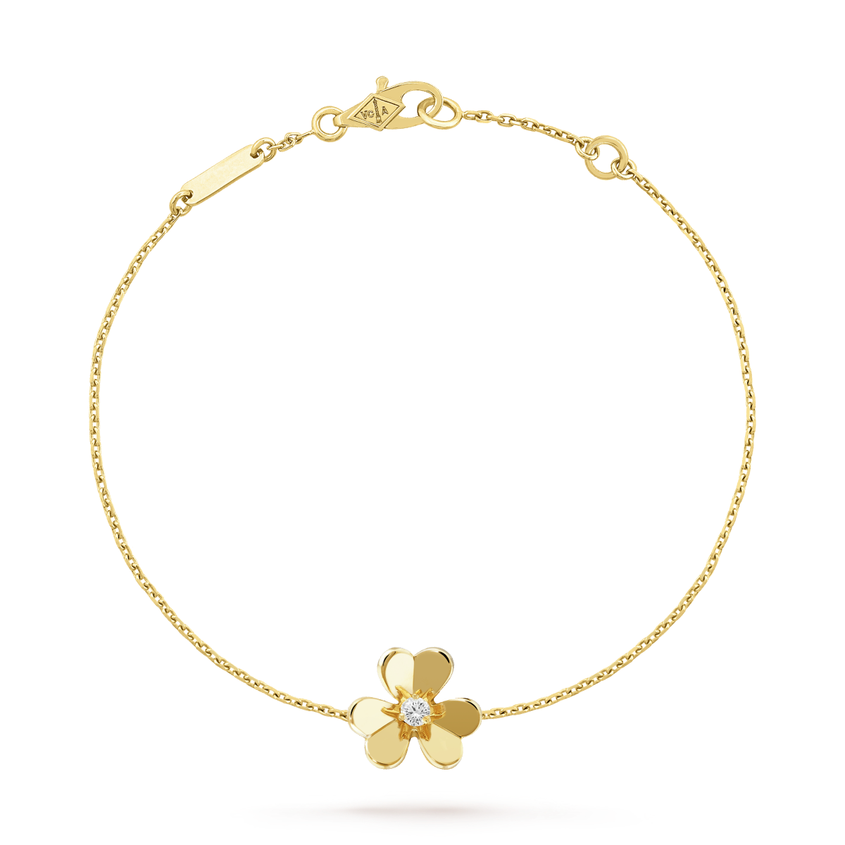 [Rani Jewelry]FRIVOLE GOLD FLOWER PINK MALACHITE BRACELET