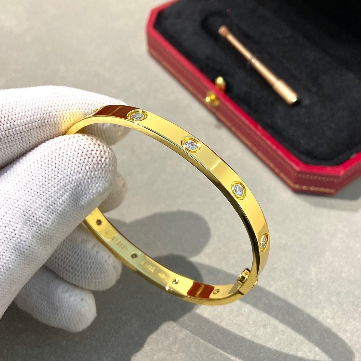 [Rani Jewelry] LOVE BRACELET 6.1MM 10 DIAMONDS