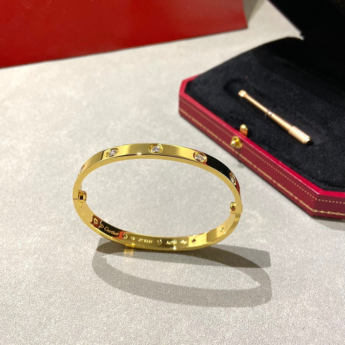[Rani Jewelry] LOVE BRACELET 6.1MM 10 DIAMONDS