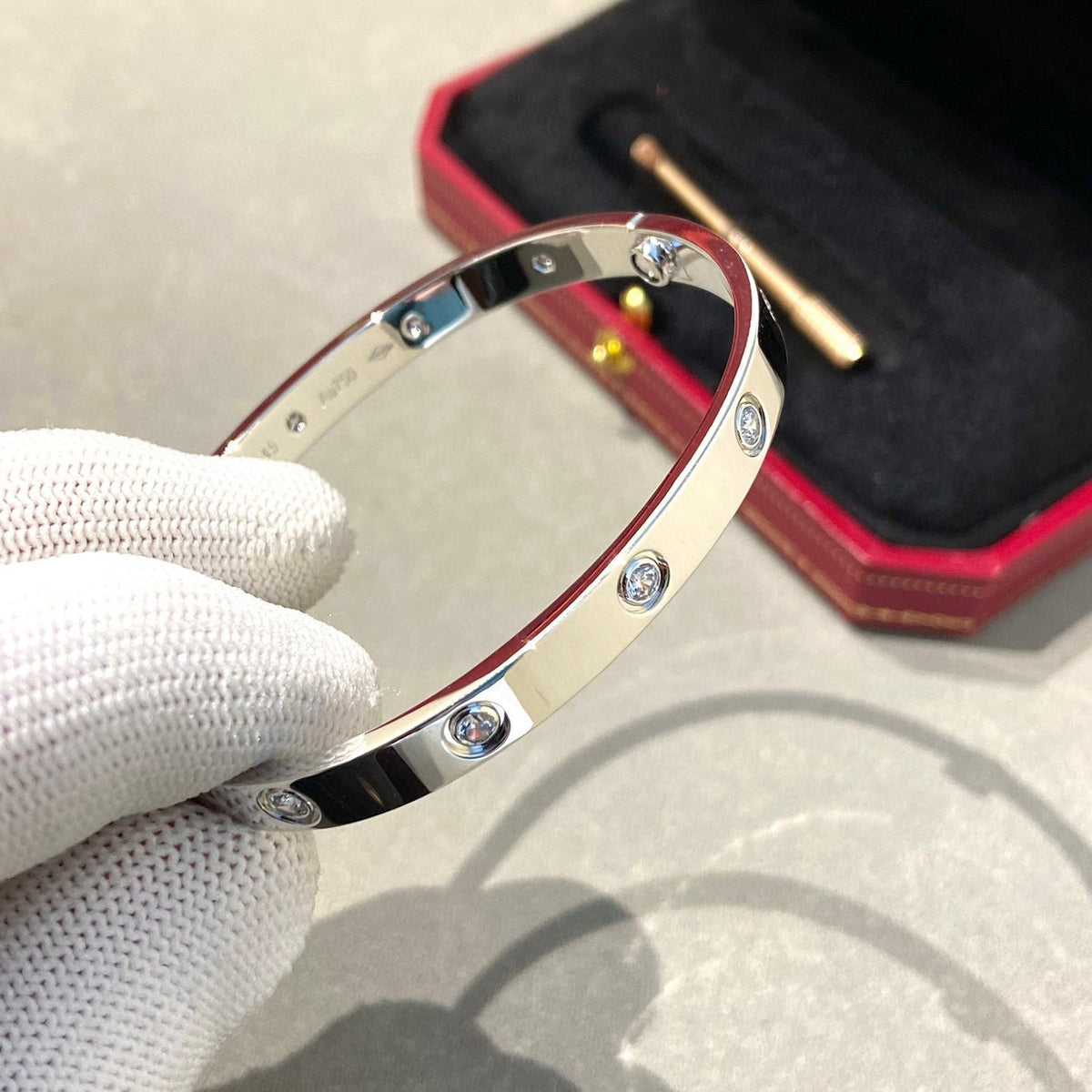 [Rani Jewelry] LOVE BRACELET 6.1MM 10 DIAMONDS
