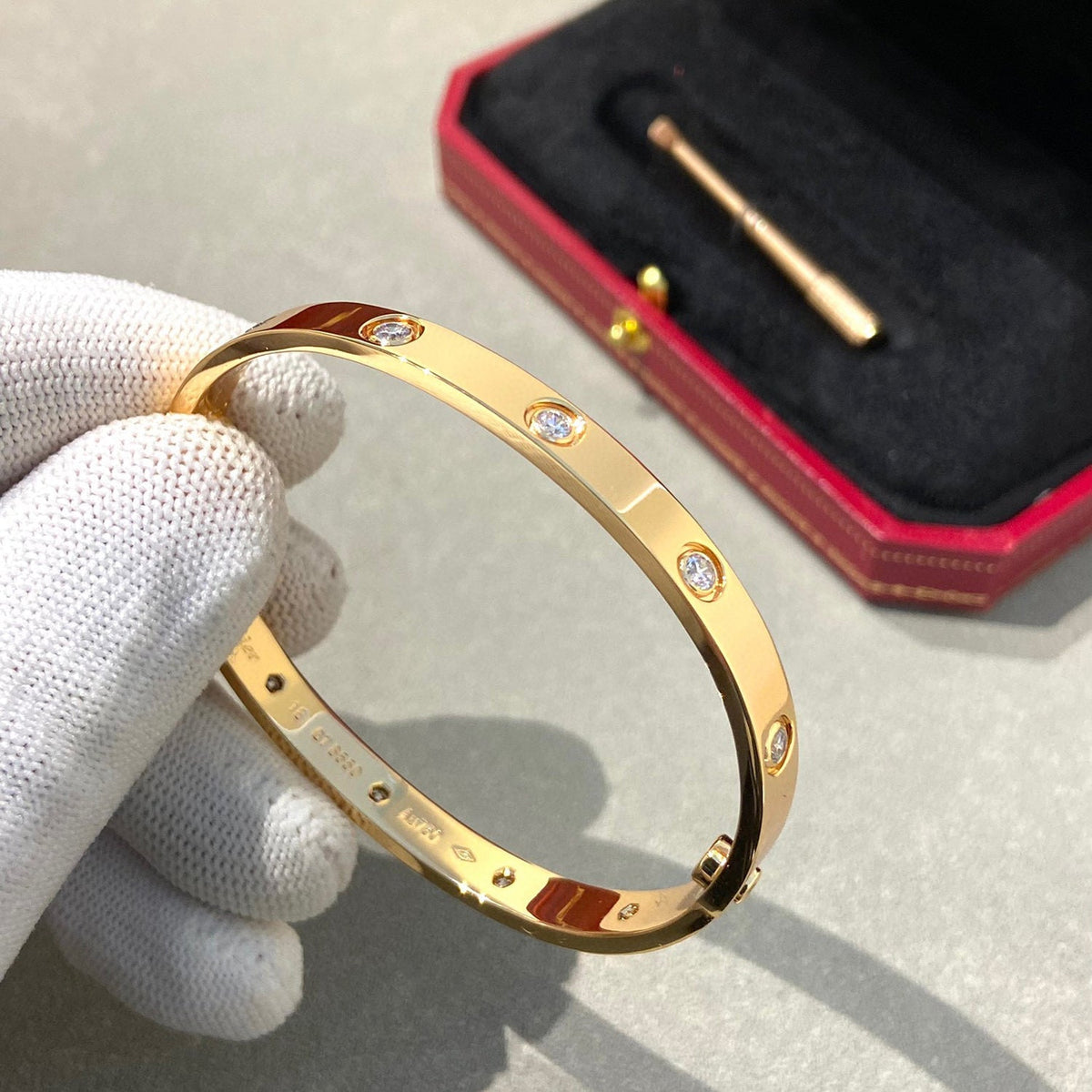 [Rani Jewelry] LOVE BRACELET 6.1MM 10 DIAMONDS