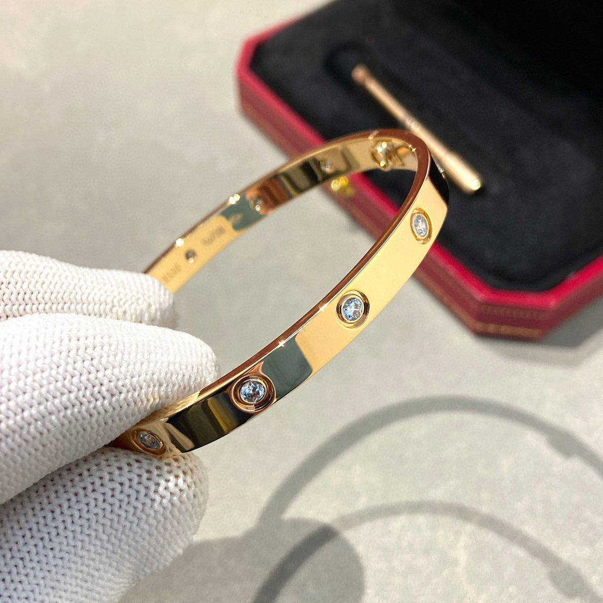 [Rani Jewelry] LOVE BRACELET 6.1MM 10 DIAMONDS