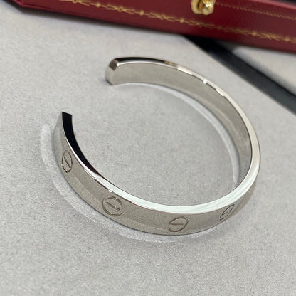 [Rani Jewelry] LOVE BRACELET 6.1MM 1 DIAMOND OPEN CUFF