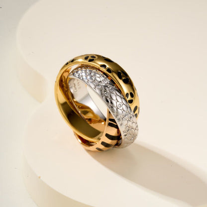 [Rani Jewelry] TRINITY  RING LEOPARD PRINT