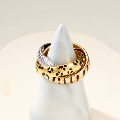[Rani Jewelry] TRINITY  RING LEOPARD PRINT