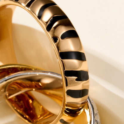 [Rani Jewelry] TRINITY  RING LEOPARD PRINT