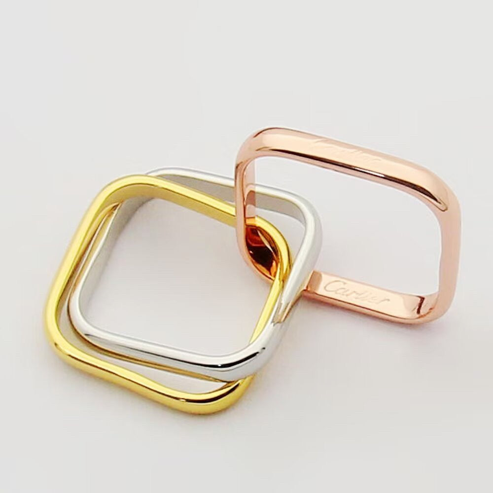 [Rani Jewelry] TRINITY 3.5MM CUSHION RING COLLECTION