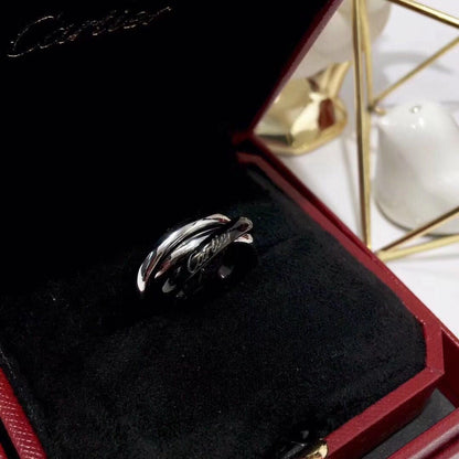 [Rani Jewelry] TRINITY 3.2MM RING BLACK CERAMIC