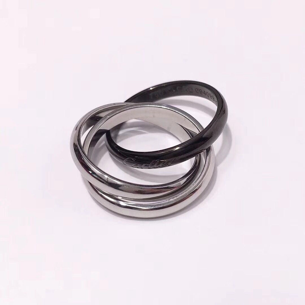 [Rani Jewelry] TRINITY 3.2MM RING BLACK CERAMIC