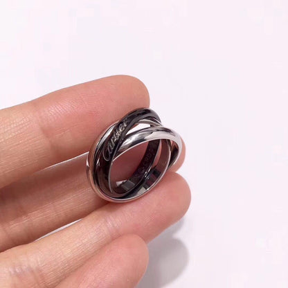 [Rani Jewelry] TRINITY 3.2MM RING BLACK CERAMIC