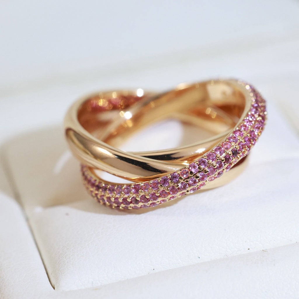 [Rani Jewelry] TRINITY 3.2MM RING PINK DIAMOND