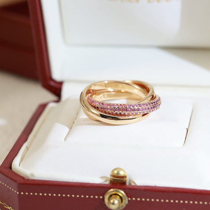 [Rani Jewelry] TRINITY 3.2MM RING PINK DIAMOND