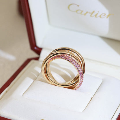 [Rani Jewelry] TRINITY 3.2MM RING PINK DIAMOND